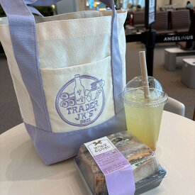 Market Bag 4種類展開　Dカン付き　ハンドバッグ　トートバッグランチトートバッグ　紫　パープル