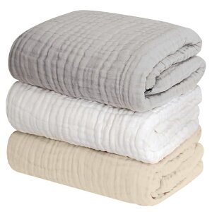 ガーゼバスタオル ガーゼタオル 6重ガーゼ ベビー バスタオル ガーゼ タオル 綿100% 赤ちゃん 105×105cm 正方形 3枚セット 湯上がり イブル ふわふわ やわらか おくるみ 毛布 お祝い プレゼント