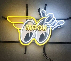 ネオン MOON EYES 看板 ガレージ ヴィンテージ アメリカン雑貨 トラック ハーレー フィギュア ホットロッド US ムーンアイズ アメ車 クラッシックカー HOTROD RATROD