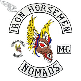 NOMADS 1%er MC モーターサイクルクラブパッチ アイロンパッチ チョッパー イージーライダース ヘルズエンジェルス アメリカン ダイナ ソフテイル ツーリング スポーツスター Harley Davidson 81 support Hells Angels　ハーレー　ワッペン