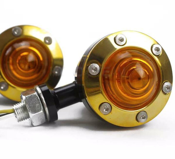 楽天市場】真鍮 LEDウィンカー 4個 ブラス ビンテージ BRASS ハーレー 