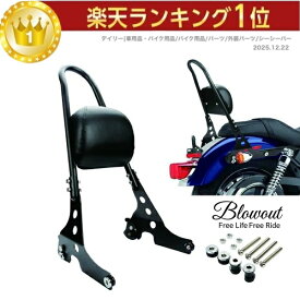 ハーレー スポーツスター用 デタッチャブル シーシーバー バックレスト 黒 背もたれ XL1200 XL883N アイアン フォーティーエイト 48 セブンティーツー 72 キャリア シェルフ コンフォートシーシーバー ハーレーダビッドソン bo