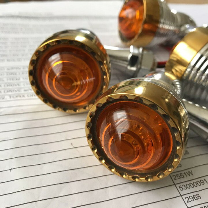楽天市場】Blowout 真鍮 LEDウィンカー 4個 ブラス ビンテージ BRASS 