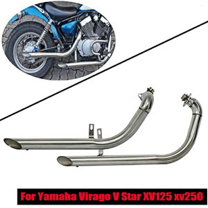 マフラー ビラーゴ Virago V Star XV125 XV250 XV 125 XV 250ヤマハ yamaha スラッシュカット ドラッグパイプ