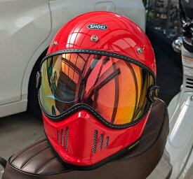 ヘルメット ゴーグル シールド SHOEI EX-ZERO RUMIC NINTH Mongolian バブルシールド モトゼロバイザー ゴーグル フルフェイス