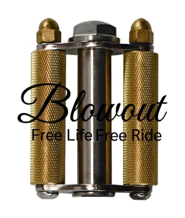 楽天市場】Blowout SR400 500 バイシクルキックペダルキット Brass 