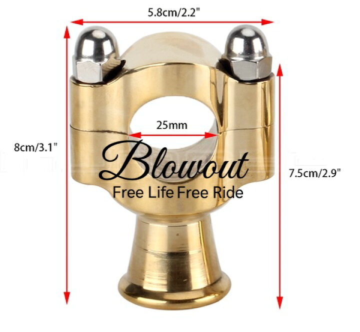 楽天市場】2 真鍮 BRASS ハンドル ライザー ライザーボルト付き 