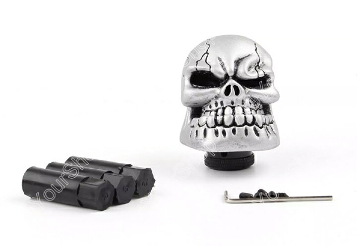 楽天市場】スカルシフトノブ SILVER スーサイドジョッキーシフト 