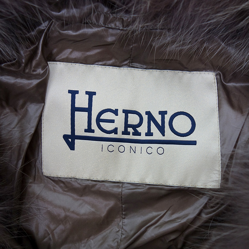 ヘルノ/HERNO ELISA フォックスファー付き ダウンコート サイズ レディース36 ベージュ ランクS 60B23【中古】 |  ＢＬＯＷＺＳＨＯＰ