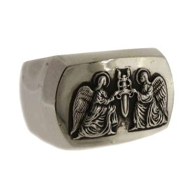 クロムハーツ/CHROME HEARTS BIG PJ ANGEL RING ビッグPJエンジェルリング サイズ ユニセックス19.5号 シルバー ランクA 03F23【中古】