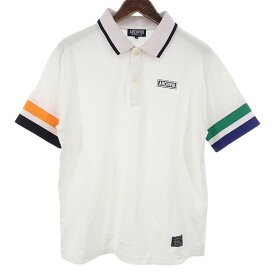 アルチビオ/archivio GOLF ゴルフ ポロシャツ Tシャツ サイズ メンズ48 ホワイト ランクB 41D24【中古】