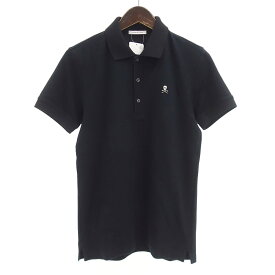 マークアンドロナ/MARKLONA GOLF ゴルフ Ace Polo ドライタッチ 半袖 ポロシャツ Tシャツ サイズ メンズ44 ブラック ランクB 90D24【中古】