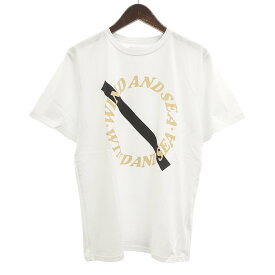 ウィンダンシー/WIND AND SEA × Saturdays NYC ロゴプリント 半袖 Tシャツ サイズ メンズM ホワイト ランクN 51D24【中古】