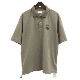 マークアンドロナ/MARKLONA ゴルフ 22SS Glia Motion fit Polo ポロシャツ Tシャツ サイズ メンズ50 カーキ ランクA 71D24【中古】