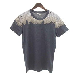 ボッテガヴェネタ/BOTTEGA VENETA コットン ウール 半袖 カットソー Tシャツ サイズ メンズ48 グレー ランクA 42D24【中古】