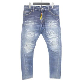 ディースクエアード2/DSQUARED2 DISTRESSED SEXY TWIST JEAN デニム パンツ サイズ メンズ48 インディゴ ランクB 91D24【中古】