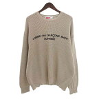 シュプリーム/SUPREME COMME des GARCONS SHIRT 18AW Sweater ニット サイズ メンズM ベージュ ランクB 22D24【中古】