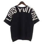 ルイヴィトン/LOUIS VUITTON 17AW Fragment フラグメント 半袖 スウェット Tシャツ サイズ メンズM ブラック ランクB 22D24【中古】