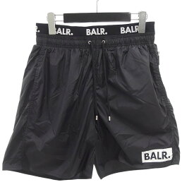 ボーラー/BALR. Swim Shorts スイム ショーツ ショート パンツ サイズ メンズL ブラック ランクN 70E24【中古】