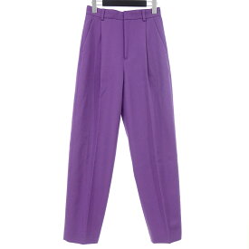 ロク/6(ROKU) 22AW KARSEY PANTS タック パンツ サイズ レディース34 パープル ランクA 22E24【中古】