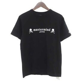 マスターマインドジャパン/MASTERMIND JAPAN 20SS NEW ERA LOGO TEE 100周年記念ロゴTシャツ サイズ メンズS ブラック ランクA 32E24【中古】