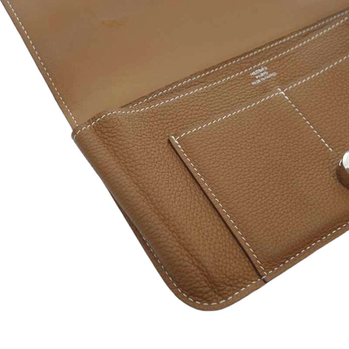 楽天市場】エルメス/HERMES 二つ折り長財布 ドゴン デュオ トゴ  