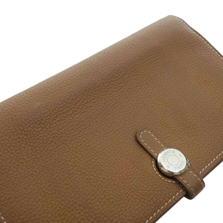 楽天市場】エルメス/HERMES 二つ折り長財布 ドゴン デュオ トゴ  