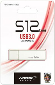 �y���Ԍ���I�G���g���[��10�{�I�i4/4�`4/10�j�zHIDISC USB 3.0 �t���b�V���h���C�u 512GB �V���o�[ �L���b�v�� HDUF114C512G3