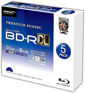 HIDISC PREMIUM BD-R DL 1��^�� 6�{�� 50GB 5���X�����P�[�X