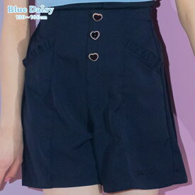 【 均一SALE 4,500円→1,500円 】 キラキラハートボタンキュロット ボトムス パンツ キュロット (アジャスター付き) 子供服 キッズ ジュニア ティーンズ 小学生 中学生 女の子 大人っぽい きれいめ おでかけ 通学服 ガーリー ブランド 130cm 140cm 150cm 160cm 21151304