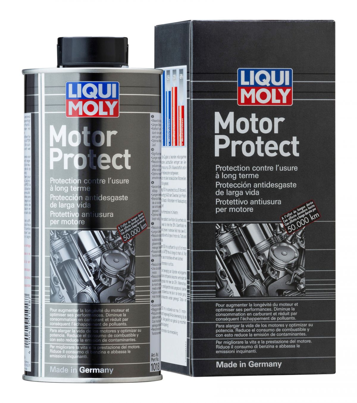 摩耗を低減し 皮膜を形成する LIQUI 新品 送料無料 MOLY エンジンオイル添加剤 モータープロテクト 500ml 新入荷　流行