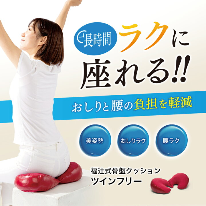 楽天市場】福辻式 骨盤クッション ツインフリー PROIDEA プロイデア 