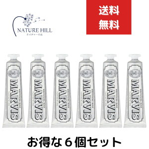 �}�[�r�X Marvis �z���C�g�E�~���g 75ml�@6�Z�b�g �z���C�g�~���g ���������@ ���݂��� �z���C�g�j���O���� marvis �}�[�r�X ���C ���� �� �u���b�V���O�I�[�����P�A