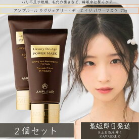 AMPLEUR ラグジュアリー・デ・エイジ エイジングケアナイトマスク パワーマスク 70g　×2個セット │ ヒアルロン酸 顔 ほうれい線 ドクターズコスメ フェイスクリーム 【アンプルール 】