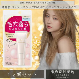 ポイントマジックPRO ポアカバーC 毛穴用化粧下地 ヌーディタイプ 15g ×12個セット コスメ 「黒龍堂」