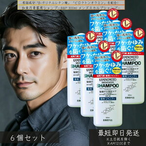 加美乃素薬用シャンプーB&P 300ml ×6個セット │ メンズスカルプシャンプー 薬用ふけかゆみ対策 頭皮ケア 清潔保湿 薬用シャンプー フケ かゆみ シャンプー 抜け毛予防 クジン抽出液配合