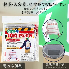 HJT-01 非常事隊 非常用持出袋 防災バッグ │ 避難袋 災害対策 防災グッズ 軽量 丈夫 収納袋 緊急持出し袋 避難用バッグ 家庭用 防災セット用 火災対策 30代女性に人気 防災用品 【ギフト対応】 【ソーシャルギフト対応】 プレゼント