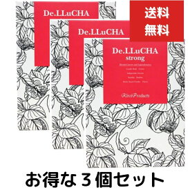 3個セット デ ルー茶 便秘 お茶 ストロング 4g×30包 ダイエットティー　アップル味 デトックスティー お通じ ガンコ 溜め込み 毎朝 すっきり 乳酸菌 食物繊維 肌荒れ ダイエット