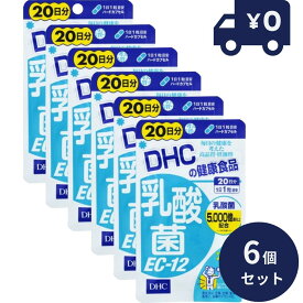 DHC 乳酸菌 EC-12 20日分 20粒 6個セット ディーエイチシー サプリメント 健康食品 粒タイプ 人気 サプリ 乳酸菌 善玉菌