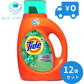 タイド プラス ファブリーズ ボタニカルレイン 1360ml 12個セット 【タイド(Tide)】　タイド 洗剤 洗濯洗剤 全自動洗濯機 ドラム式洗濯機 he リキッド 液体洗剤 中性 濃縮