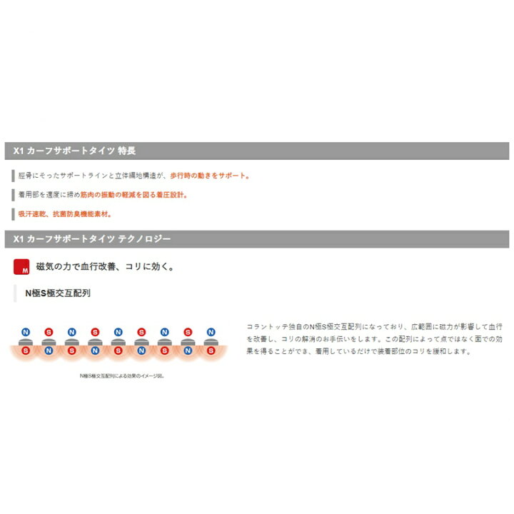 Colantotte コラントッテ X1 カーフサポートタイツ Aebha 受注生産品