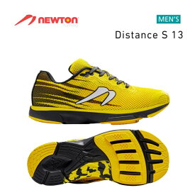 [日本全国送料無料！] NEWTON(ニュートン) メンズ ランニングシューズ Distance S 13 (ディスタンスS 13) Yellow/Black(イエロー×ブラック) [M000724] ※返品・交換不可商品となります