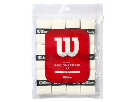 [ゆうパケット/ネコポスで全国送料無料!代金引換購入不可]Wilson PRO OVERGRIP V2.0 12PK White(ウイルソン プロオーバーグリップ V2.0 12本入 ホワイト）[WR8450101001]