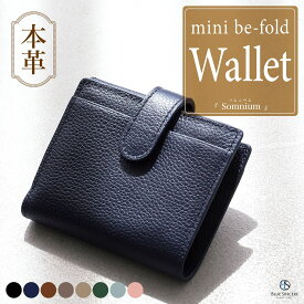 【売り尽くしSALE / 4980円→2799円】ミニ財布 二つ折り BOX型小銭入れ 本革 スキミング 防止 レディース 大容量 カード10枚 おしゃれ きれいめ 大人 コンパクト カード 小さい財布 薄い財布 二つ折り財布 ブランド シンプル 牛革 レザー 財布 ウォレット/ Somnium HW5