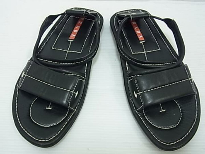 楽天市場】【中古】◇プラダ PRADA◇レザーサンダル クロス サマー 