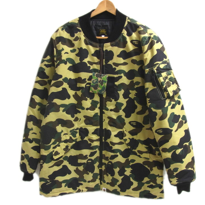 楽天市場】【未使用】○A BATHING APE 16AW ロング MA-1 フライト 