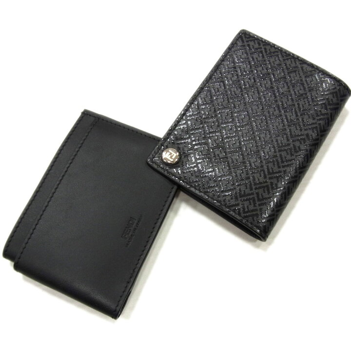楽天市場】【中古】極美品○FENDI フェンディ ズッカ柄 カード ケース 