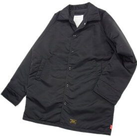 【中古】美品 ●WTAPS ダブルタップス 172WVDT-JKM05 COACH LONG コーチジャケット メンズ オーバーサイズ ブラック 中綿入り コート