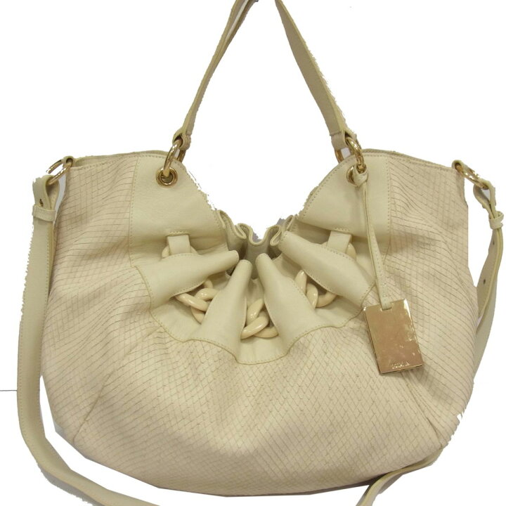 楽天市場】【中古】☆FURLA フルラ レザーショルダーバッグ レザー 