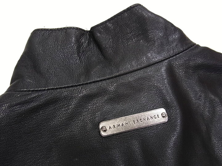 楽天市場】【中古】山羊革◇ARMANI EXCHANGE ゴートレザー ライダース  